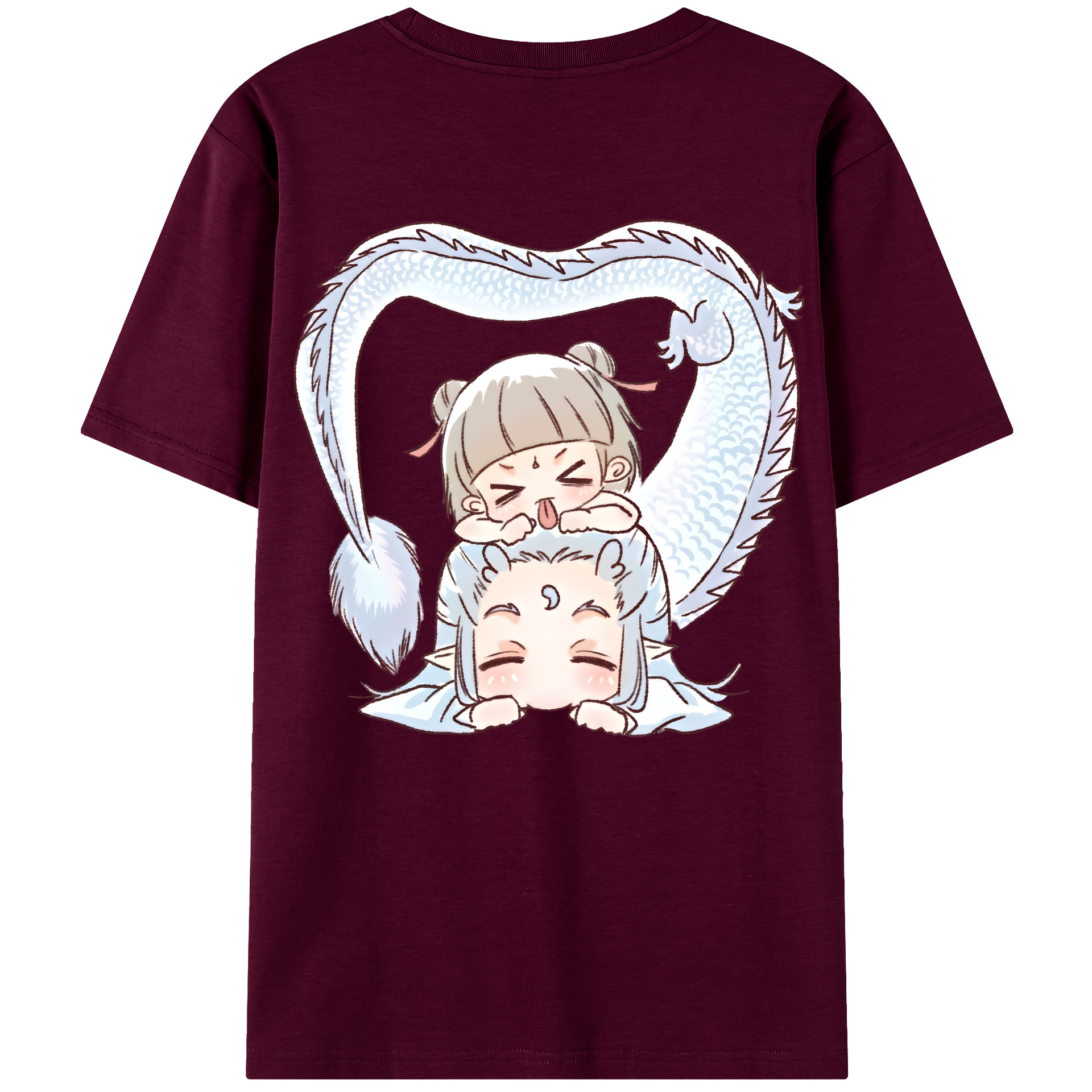（画像用） Ne Zha 2 ナタ 魔童の大暴れ レディース半袖Tシャツ(バックプリント)